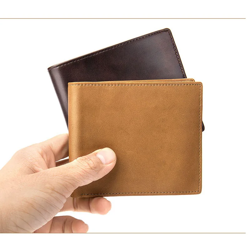 Luufan RFID Peňaženky Originálne Kožené Kabelky Ženy Muži Karty Vrecku Trifold Peňaženky Cowskin jednoduchý Muž Peňaženka s Multi Držiteľov Karty