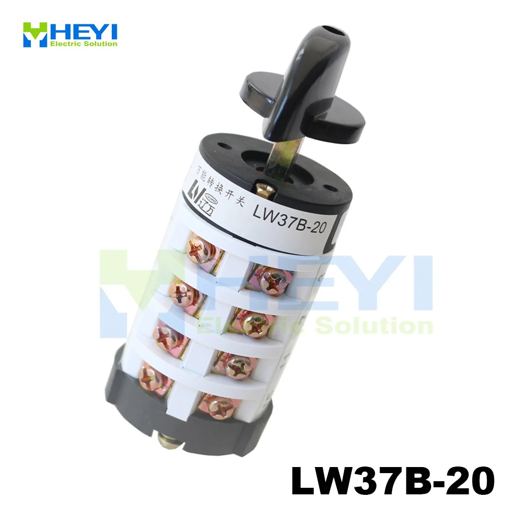 LW37B-20 GL6/4 prepínač otočný spínač 50/60Hz 6 pozícia 16 terminály dotykový spínač