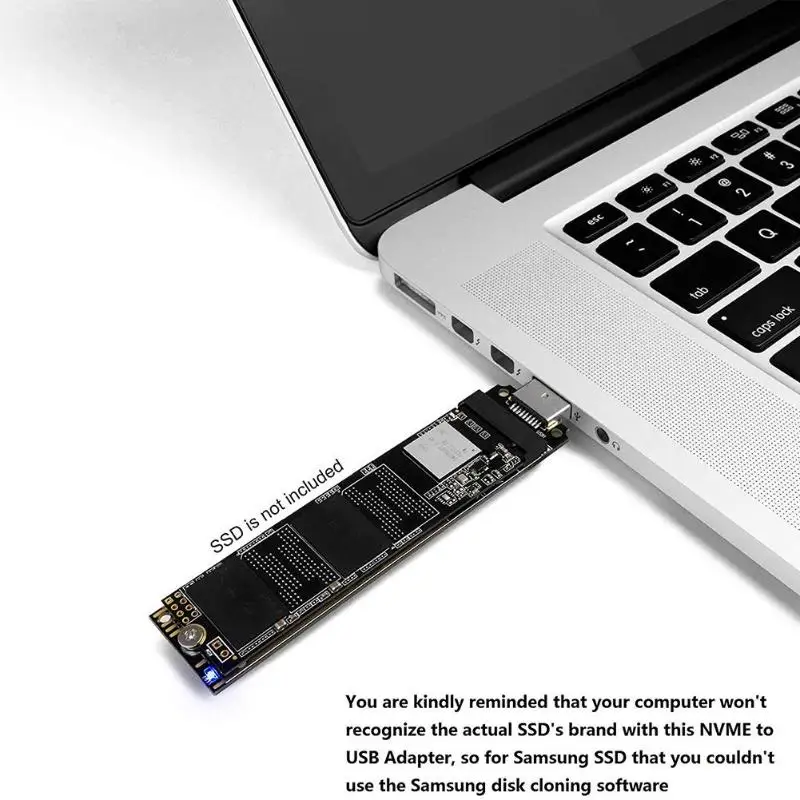 M. 2 NVME SSD M Kľúč USB 3.1 Adaptéra PCI-E PCIe na USB 3.0 ssd Disk Interný Konvertor Karty pre 2242/2260/2280