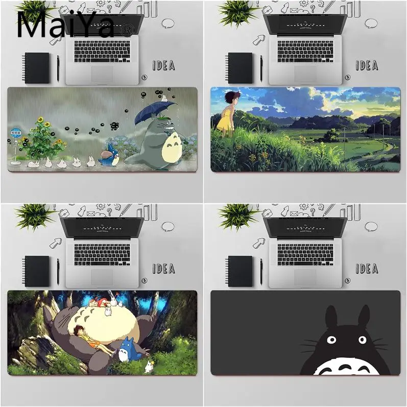 Maiya Najvyššej Kvality Môj Sused Totoro Anime DIY Design Pattern Hra mousepad Doprava Zadarmo Veľké Podložku pod Myš, Klávesnica Mat