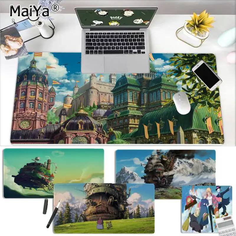 Maiya Osobné Cool Fashion Howl ' s Moving Castle DIY Design Pattern Hra mousepad Gumy PC Počítač Gaming mousepad