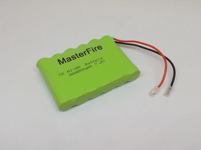 MasterFire Pôvodné AAA 7,2 V 800mAh NiMH Batérie Nabíjateľné Ni-MH Batérie Pack s Konektormi Pre Diaľkové Ovládanie Auta