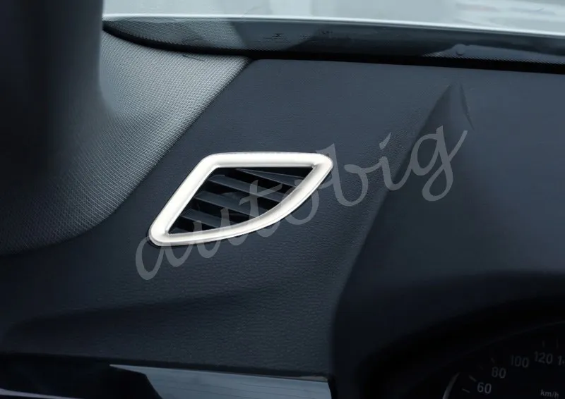 Matný Chróm Interiér, prístrojová doska Air Vent Kryt Obklopuje Pre BMW X1 F48 2016-2020 Príslušenstvo