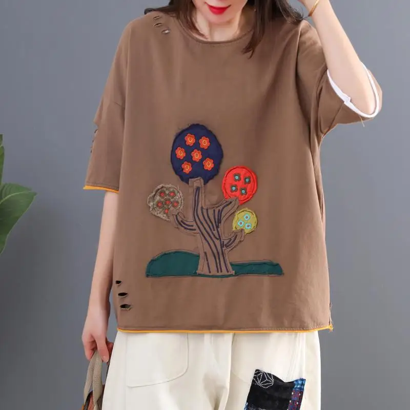 Max LuLu 2020 kórejský Letné Módne Topy Dámske Patchwork Tee Košele Dámske Bežné Bavlnené tričká Žena Nadrozmerné Streetwear