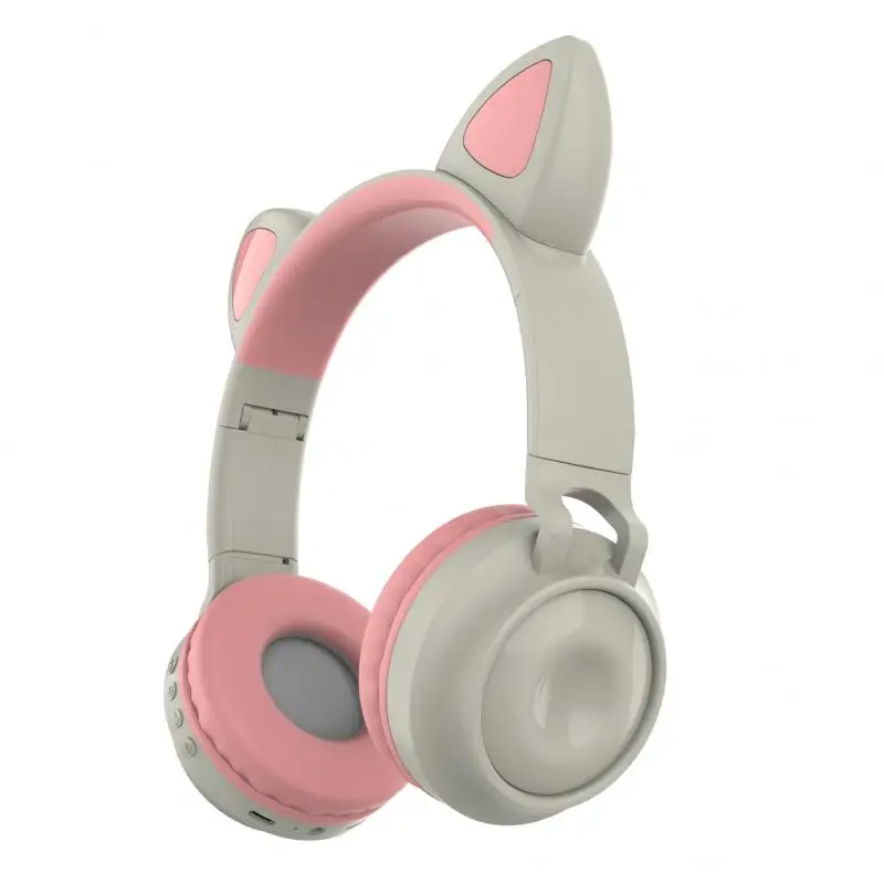 Mačka Ucho Bluetooth 5.0 Slúchadlá Hra Potlačením Hluku Dievčatá, Deti Roztomilý Headset Podpora TF Kariet Bezdrôtové Slúchadlá s HD Mikrofón