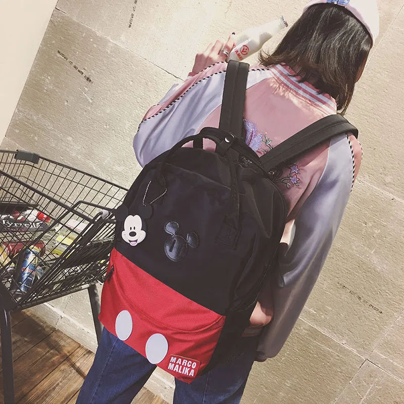 Mickey mouse chlapcov školský batoh študent kabelky plátno detí messenger ramenný dievčatá taška Minnie