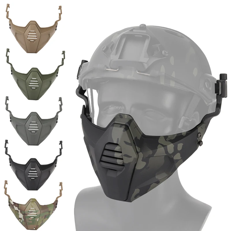 Military Airsoft Ochranné Masky Polovicu Tváre Taktické Paintball Maska Priedušná Vonkajší Lov, Streľbu Wargame Prilby, Masky