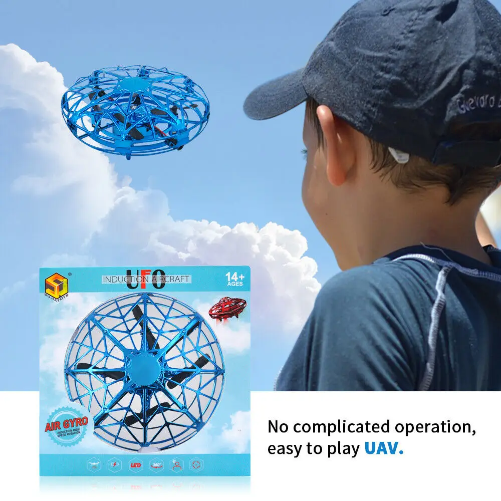 Mini Drone UFO Ručné RC Vrtuľník Quadrocopter Dron Infračervené, Indukčné Lietadlo Lietajúce Lopta Hračky Pre Deti