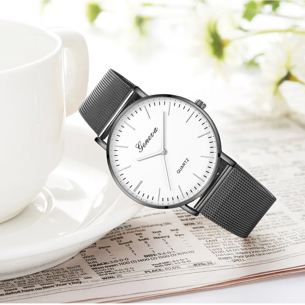 Moderné Módne Čierne Quartz Hodinky Muži Ženy Oka Nehrdzavejúcej Ocele Watchband Vysokej Kvality Bežné Hodinky Darček pre ženu reloj