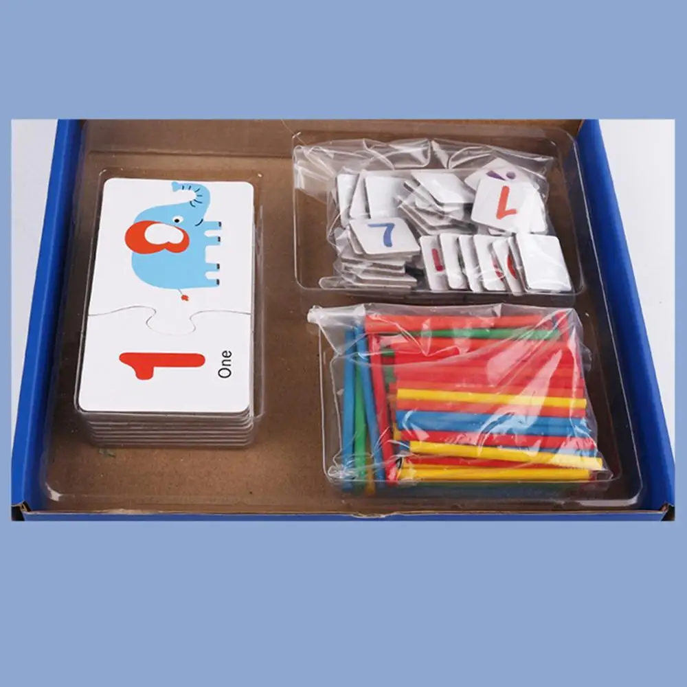 Montessori Vzdelávacích Drevené Hračky Počítanie Palice Matematiky v Predškolskom učebná pomôcka Vzdelávacie Matematika Dieťa Darček s Box
