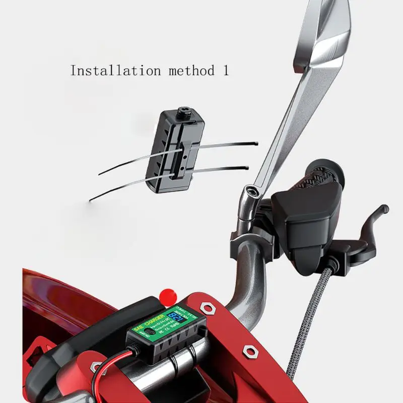 Motocykel QC3.0 PD Nabíjačku SAE na USB Adaptér s Voltmeter & ZAPNUTIE/Vypnutie XXUC