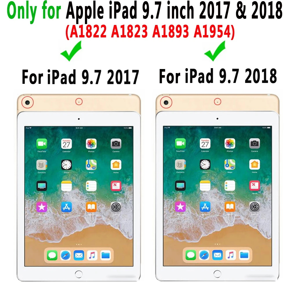 Mäkký Silikónový Transparentný Slim Cover obal pre Apple iPad 9.7 2017 2018 5. 6. Generácie A1822 A1823 A1893 A1954 Coque Funda