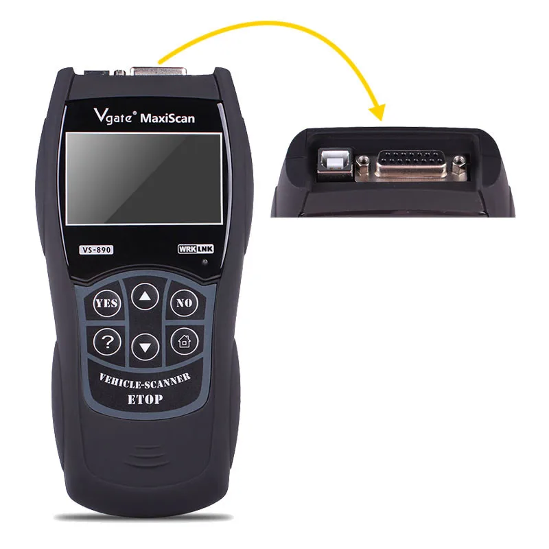 Najlepšie ceny VS890 OBD2 Code Reader Univerzálny VGATE VS890 OBD2 Skener Multi-jazyk Auto Diagnostický Nástroj Vgate MaxiScan VS890