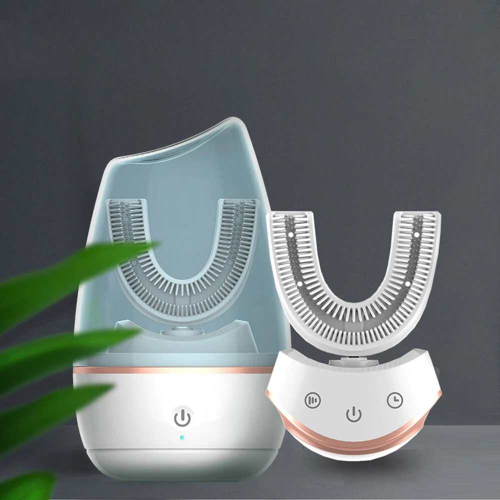 Najnovšie 360 elektrické zubné kefky, Automatické Sonická Elektrická zubná Kefka U Typu Elektrická Kefa Dospelých Ultrazvuková zubná Kefka