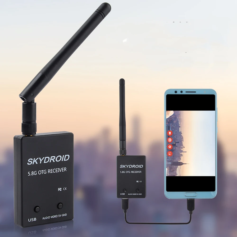 Najnovšie Mini UVC OTG 5.8 G 150CH Audio FPV Prijímač Pre Android Mobilný Telefón, Tablet, Smartphone Vysielač RC Drone Náhradných dielov