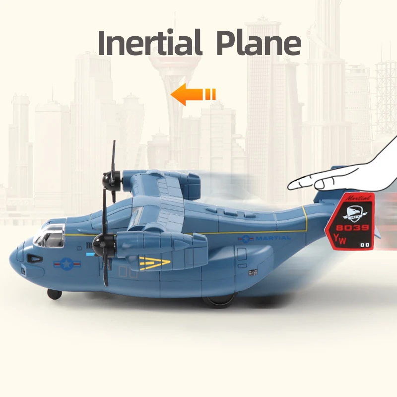 Najpredávanejšie detské Simulácia Lietadlo Vzdelávacie Hračka Prepravu Zvuk, Svetlo Inerciálnych Vrtuľník Model Chlapec Dievča Darček