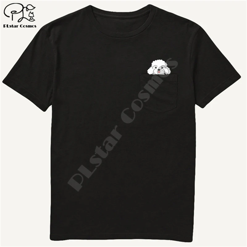 Nemecký Ovčiak Vo Vrecku T Shirt Psa Milovníkov Čierna Bavlna Cartoon t shirt mužov pre ženy, Nové Módne tričko letné topy