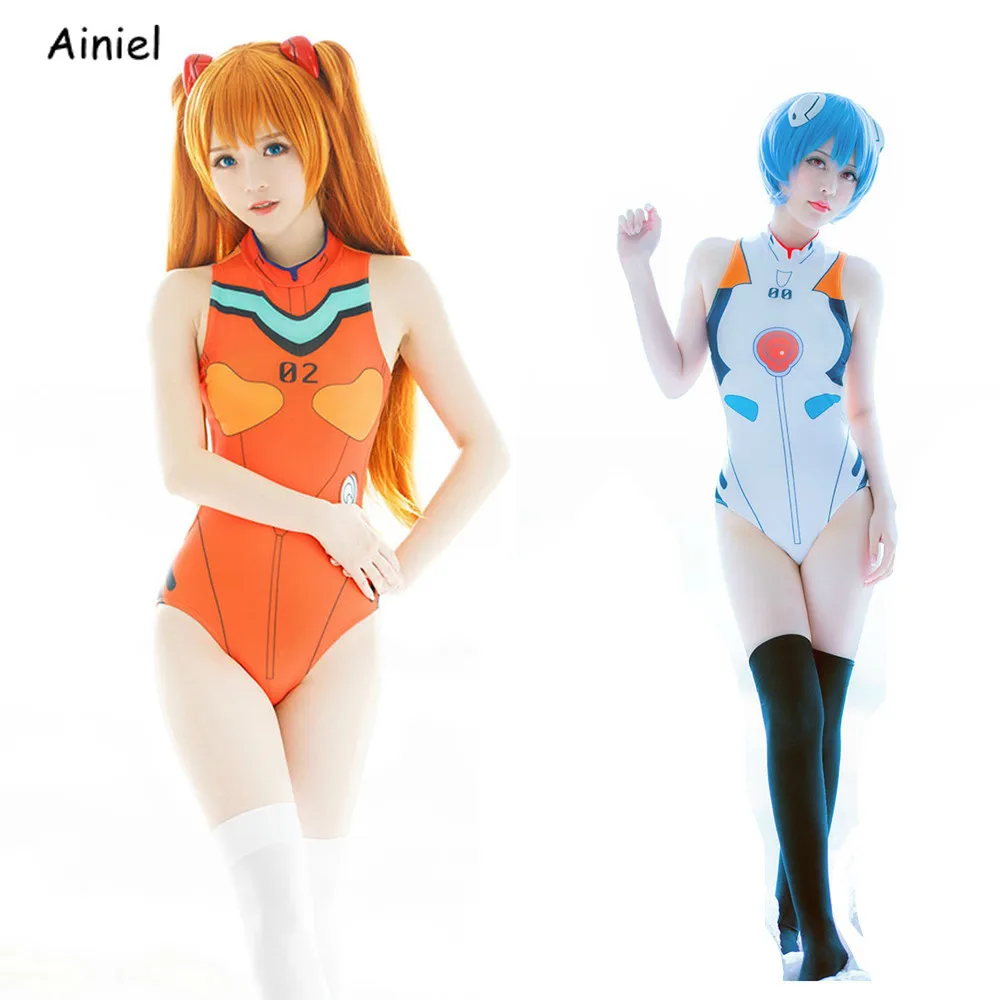 Neon Ayanami Rei Ikari Shinji Soryu Asuka Langley Cosplay Kostým DVA EVA Vyhovovali Sweamwear Dievča Wemen Plavky