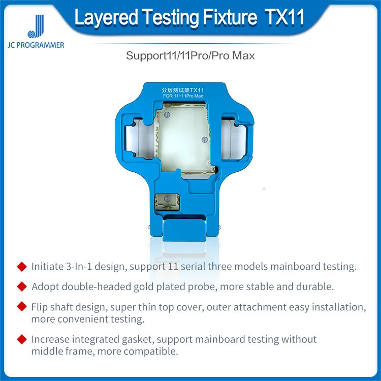 New horúce predaj JC TX11 Vrstvený Testovacie Zariadenie pre iPhone 11/11Pro/Pro Max