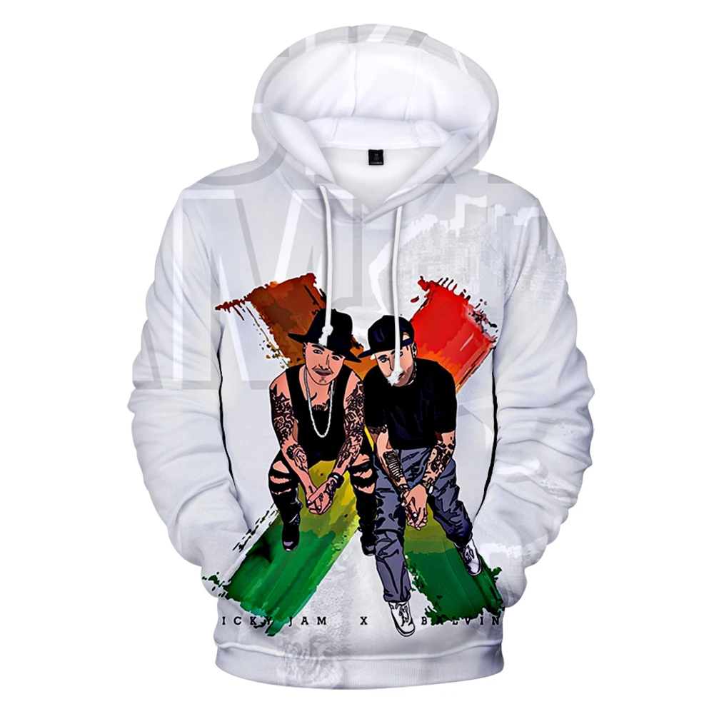 Nicky jam 3D Vytlačené Hoodies Ženy/Muži Móda Long Sleeve Hooded Mikina Hot Predaj Bežné Streetwear Oblečenie