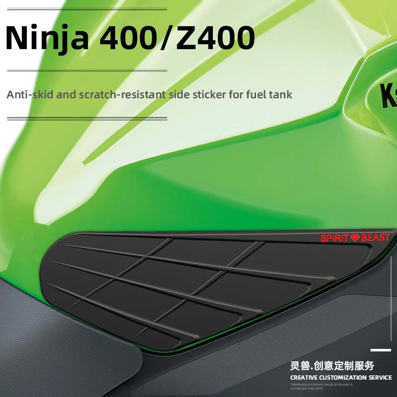 Ninja 400 palivovej nádrže non-slip strane nálepky upravený príslušenstvo pre Kawasaki Z400 telo anti-scratch odtlačkový nepremokavé nálepky