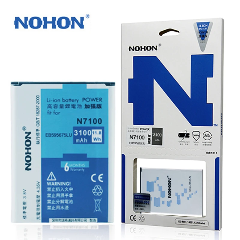 NOHON EB595675LU Batérie Pre Samsung Galaxy Note 2 3 4 Pozn.2 Note3 Note4 B800BE EB-BN910BBE EB-BN916BBC Nahradenie Batarya
