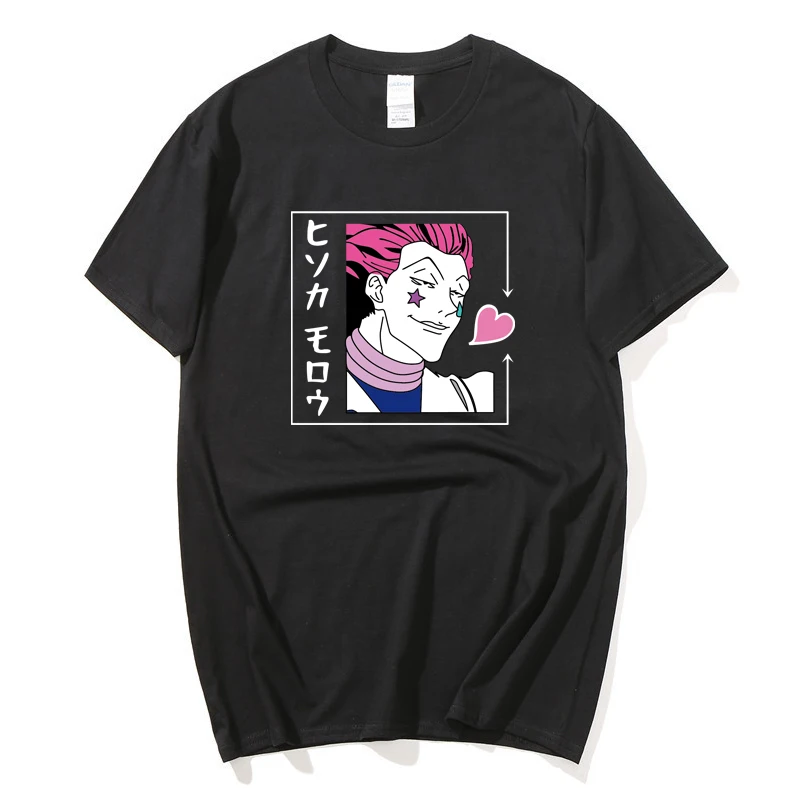 Novinka Hunter X Hunter T Shirt Mužov Krátky Rukáv, Bavlna Tee Bežné Japonské Anime Manga Tričko Hisoka Morow T-shirt Oblečenie