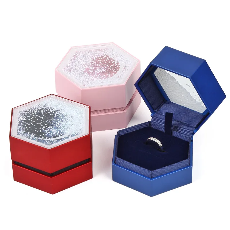 Nové 1pc šperky organizátor box Zásnubný Prsteň Pre Náušnice, Náhrdelník Náramok Zobraziť Darčeka Držiak na šperky organizátor