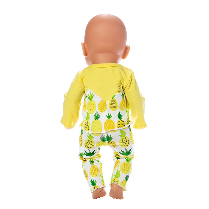 Nové Ananás vyhovovali Doll Oblečenie vhodné Pre 43 cm baby Doll oblečenie reborn Bábiky Príslušenstvo