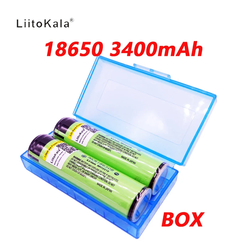 NOVÉ LiitoKala 18650 3400mAh batéria 3,7 V Li-ion Rechargebale batérie PCB Chránené NCR18650B 18650 3400