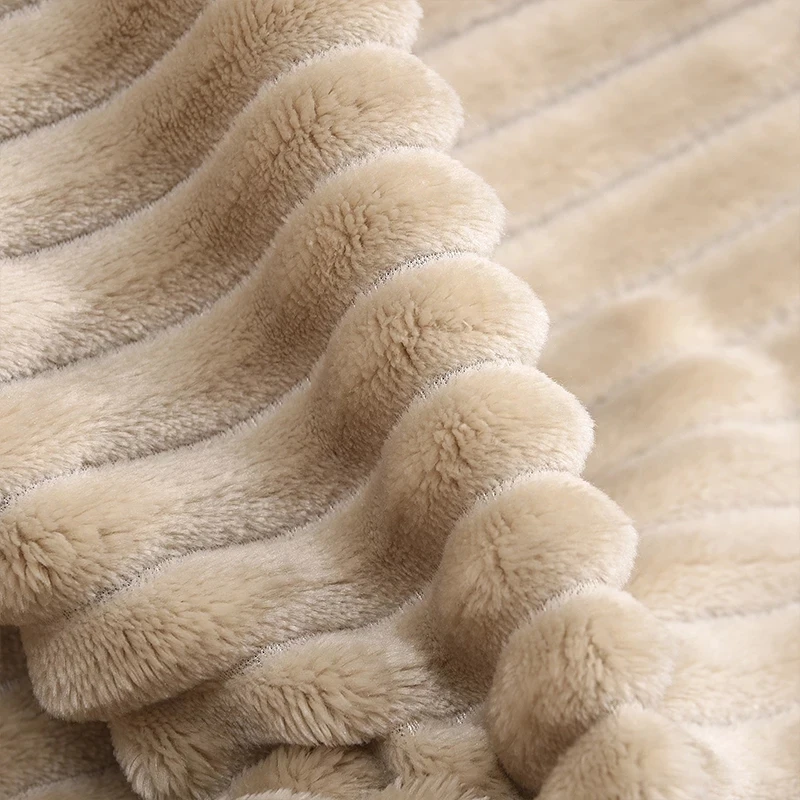 NOVÉ, Mäkké Teplé Coral Fleece hodiť deka na posteľ Zimné List gauč deka biela Prenosné Auto Cestovanie Deka dropshipping
