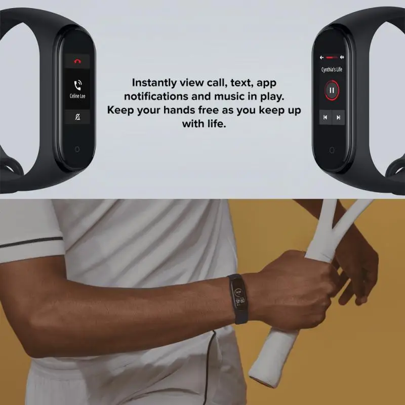 NOVÉ Originálne Xiao Mi Band 4 HD Dotykový Farebný Displej Zdravia srdca Monitorovanie Dlhý Pohotovostný Smartwatch Nepremokavé Športové Smart Band
