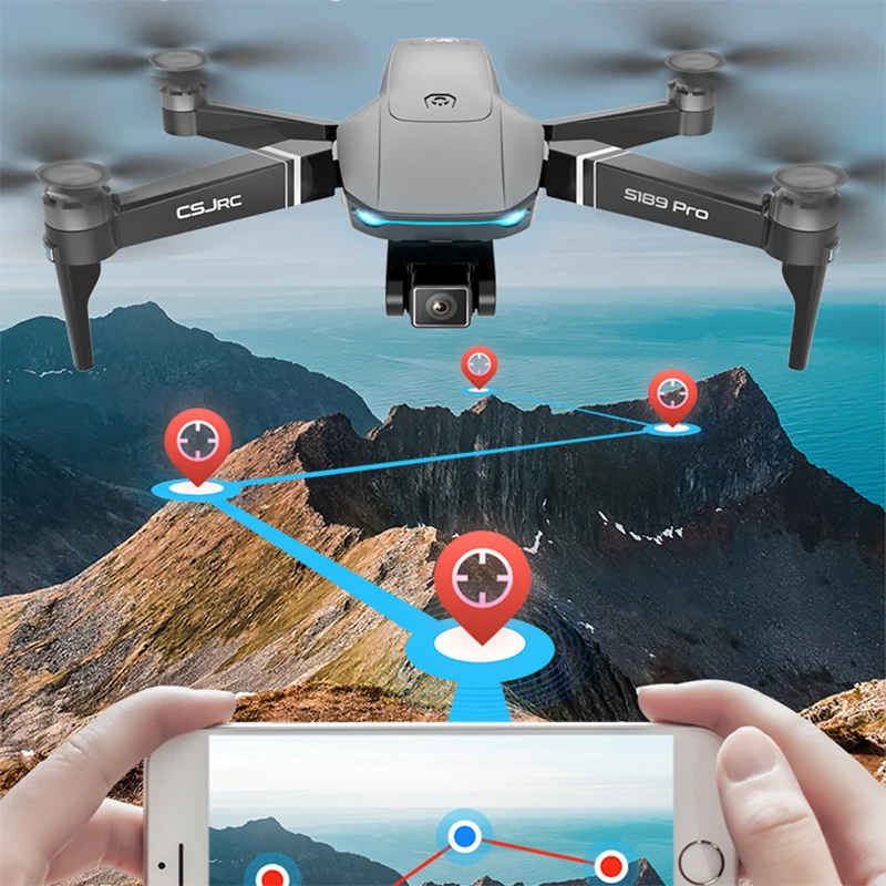 Nové S189 PRO drone 4k gps 5g WiFi rc quadcopter s striedavý motor vízia polohy letu 30 minút rc vzdialenosti 1 km