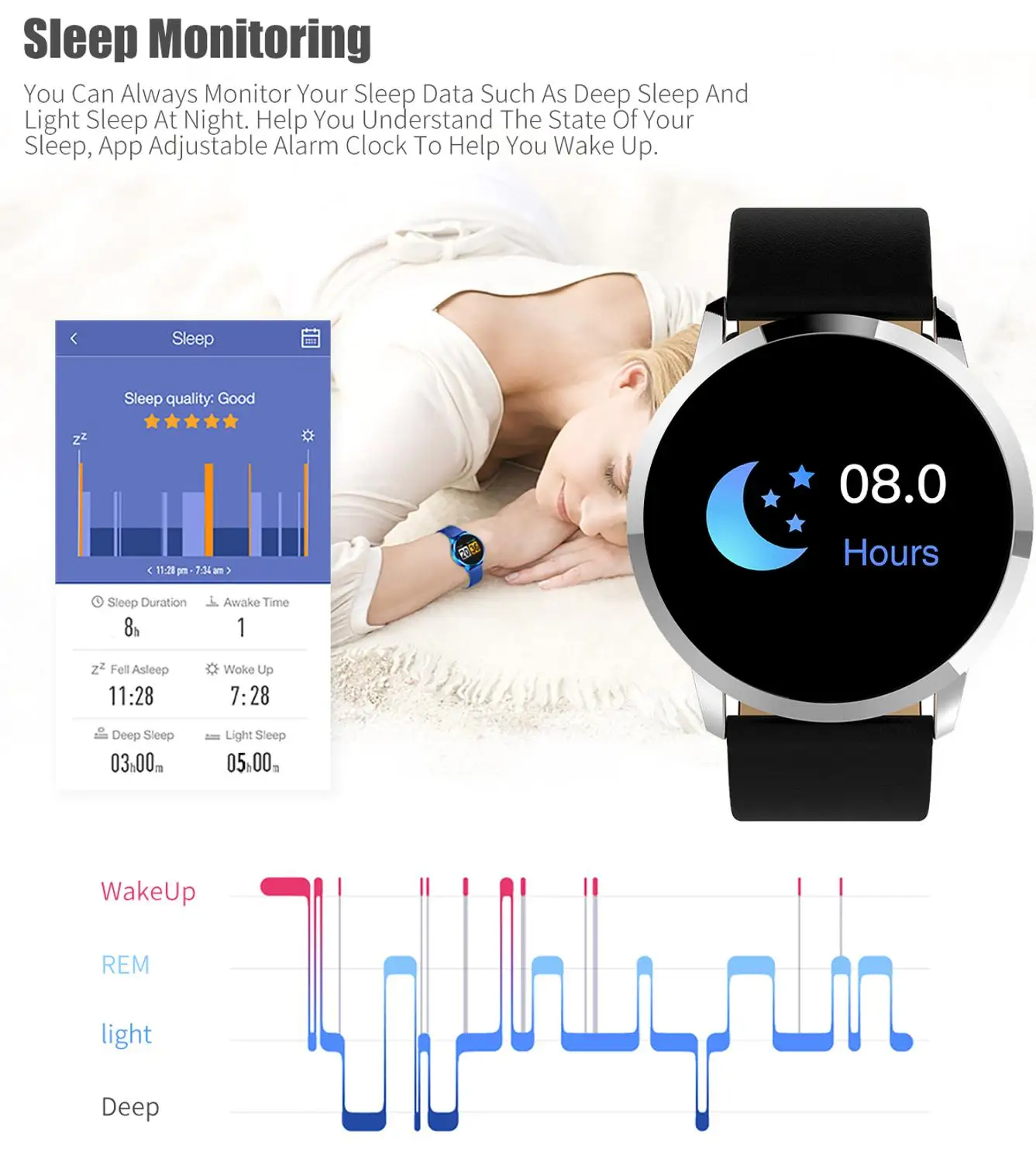 Nové Smartwatch Bluetooth Smart Hodinky Q8 Pre IPhone IOS Android Smart Telefónu Nosenie Hodiny Nositeľné Zariadenie Smartwach PK GT08 DZ09 P68