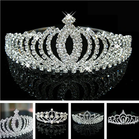 Nový dizajn Romatic koruny tiara elegantné broskyňa srdce drahokamu crystal vlasy, šperky, luxusné nevesta svadobné party dobre