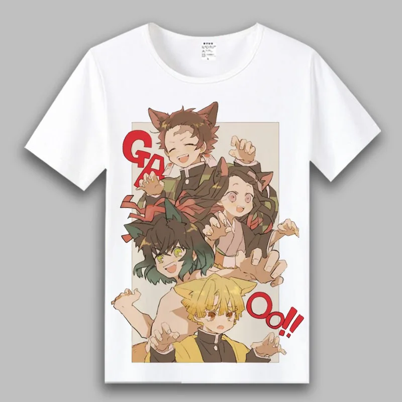 Nový Démon Vrah Chlapci T-shirt Hot Predaj Anime Kimetsu č Yaiba Tlačiť T-shirt Dievčatá Oblečenie Cartoon T-shirt 3-9Y Deti Oblečenie