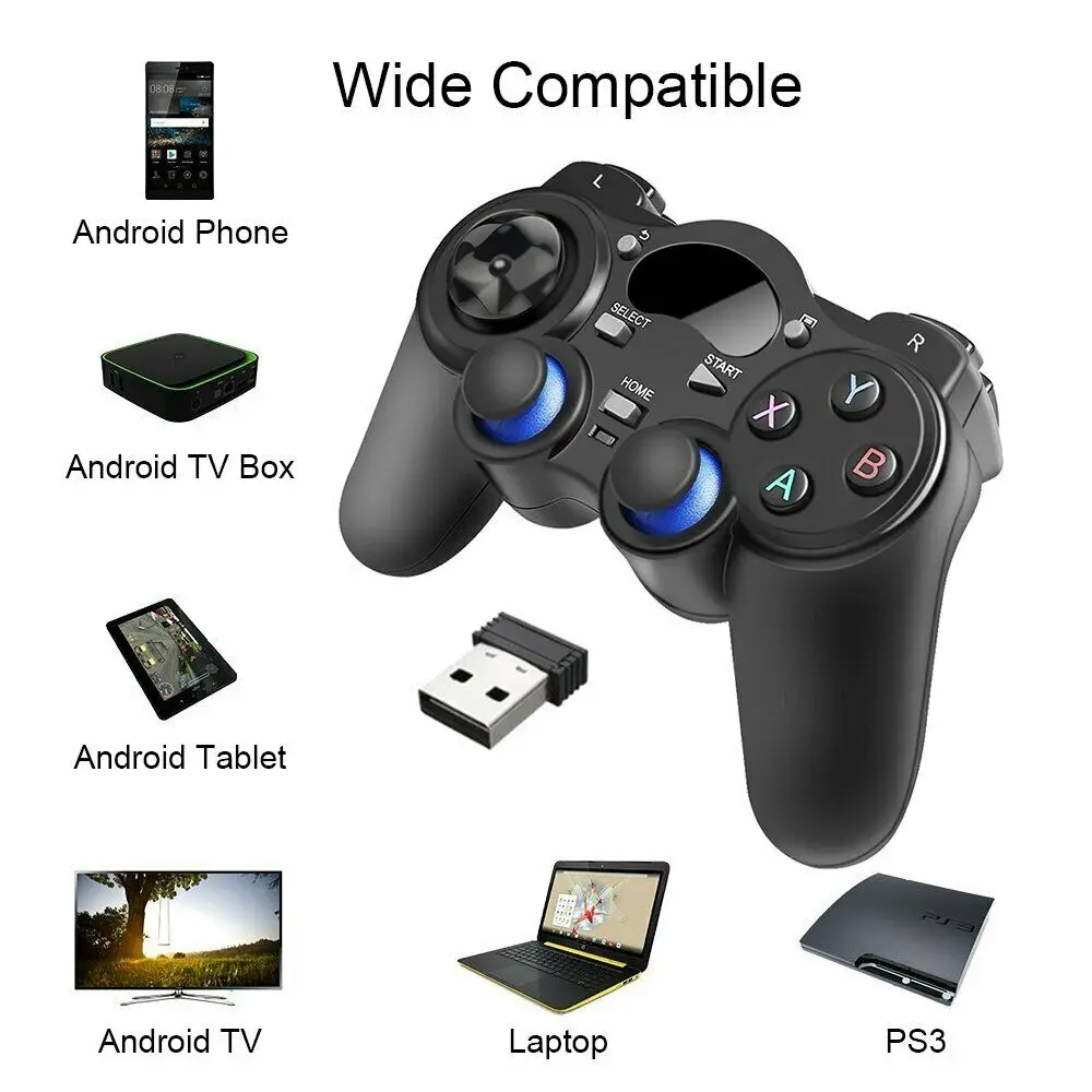 Nový Gamepad 2.4 G Bezdrôtový ovládač pre Herný Gamepad Herný Ovládač pre Android Tablet, Telefón, PC, Smart TV Herné Konzoly