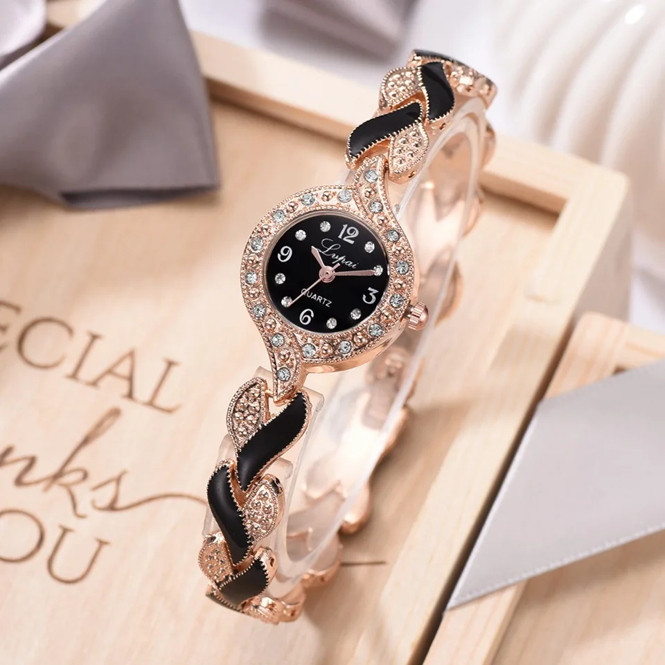 Nový Náramok Hodiniek Ženy, Luxusné Crystal Šaty náramkové hodinky Hodiny dámskej Módy Bežné Quartz Hodinky Reloj Mujer