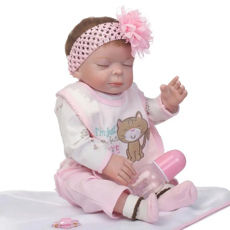 NPK 50 cm Bábiky Baby Novorodenca Bábika Silikónové Realistické Plný Bebe Reborn Bábiky celého Tela Mäkké Dieťa, Batoľa Bábiky Dievča, Hračky pre Chlapcov