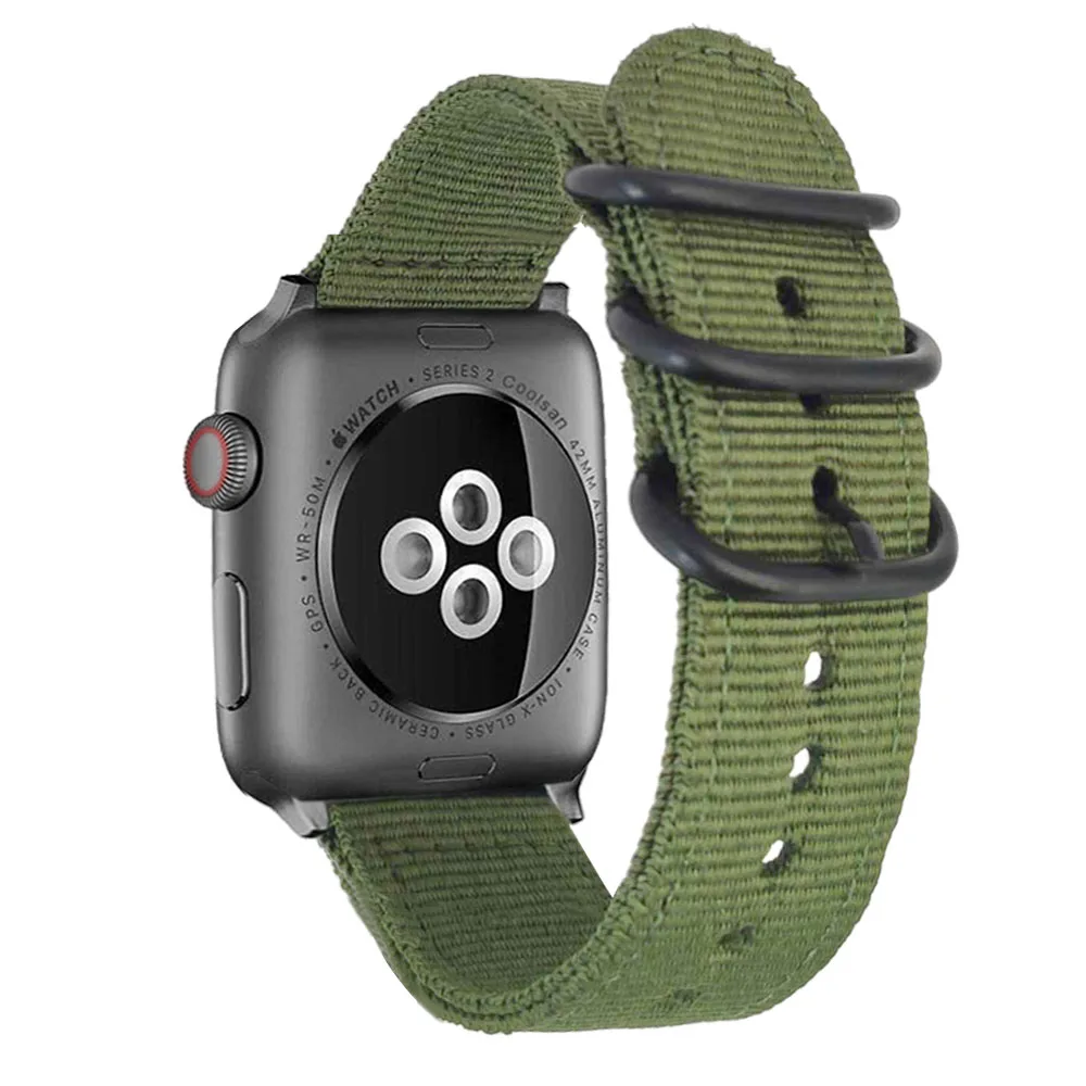 Nylon Sledovať popruh pre apple hodinky kapela 44 mm 40 mm IWatch Série 2 3 4 5 watchband 38mm 42mm Zápästia Apple Hodinky 4 Band