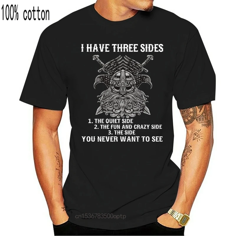Odin - Vikingovia Valhalla T Shirt Streetwear Zábavné Vytlačiť Oblečenie Hip-tope Mans T-shirt Topy Tees