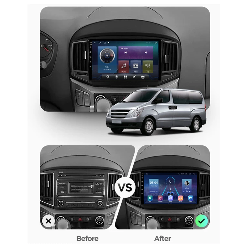 OKNAVI Autoradio Smart Auto Rádia pre Hyundai Grand Starex H1 2016 2017 2018 podporu Bluetooth DSP Carplay Príslušenstvo Rám