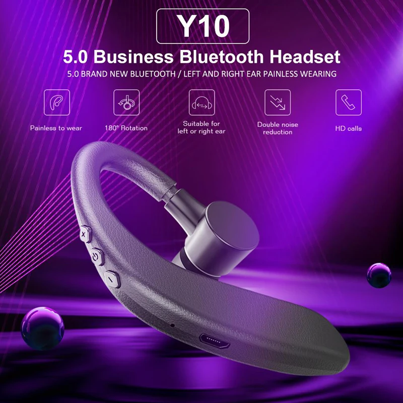Oppselve Bluetooth Slúchadlo Ucho Vľavo, Vpravo Bezdrôtový Headset Bluetooth 5.0 Jeden Slúchadlá s Mikrofónom Handsfree Hairphone