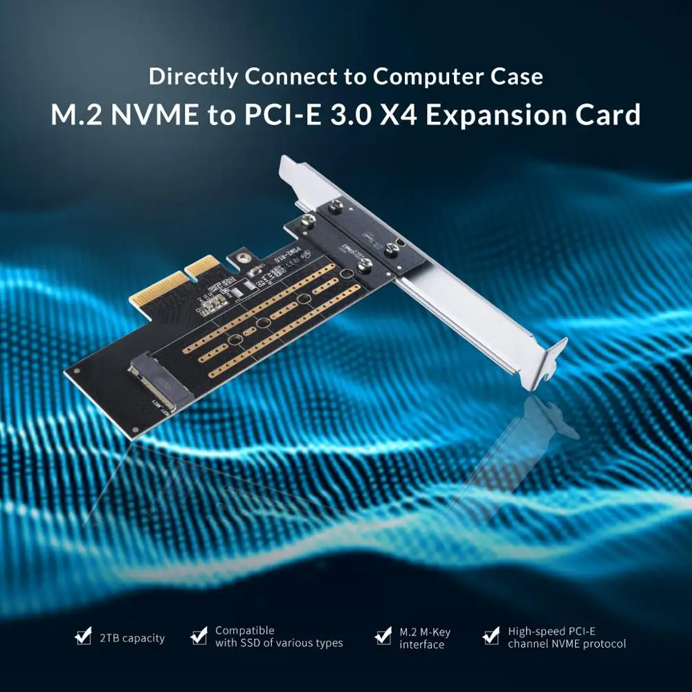 ORICO PCI-E slot karty PCI Express 3.0 Gen3 X4 M. 2 M KEY SSD M2 Tlačidlo ovej Karty Pre PCI Express 3.0 x4 2230 2242 2260 2280 Veľkosť