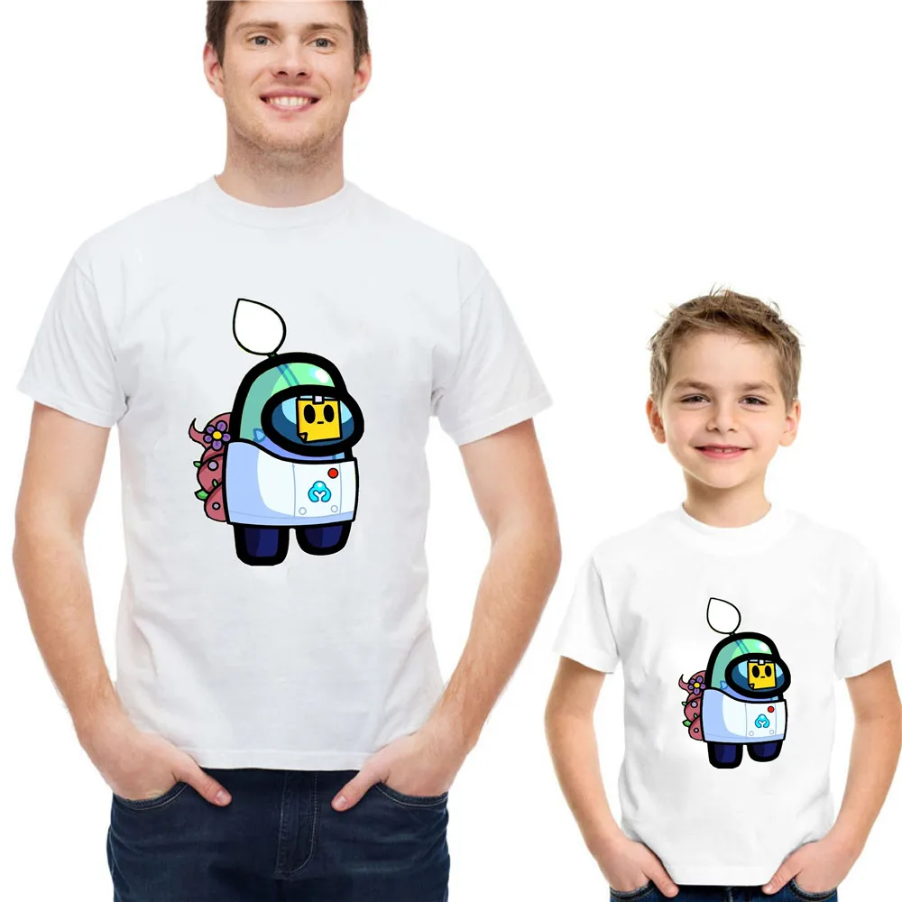 Otec A Syn Oblečenie Medzi Nami Rodiny Zodpovedajúce Oblečenie Camiseta Vzhľad Deti Roupas Oblečenie Maminku A Ma Ropa Madre E Hija