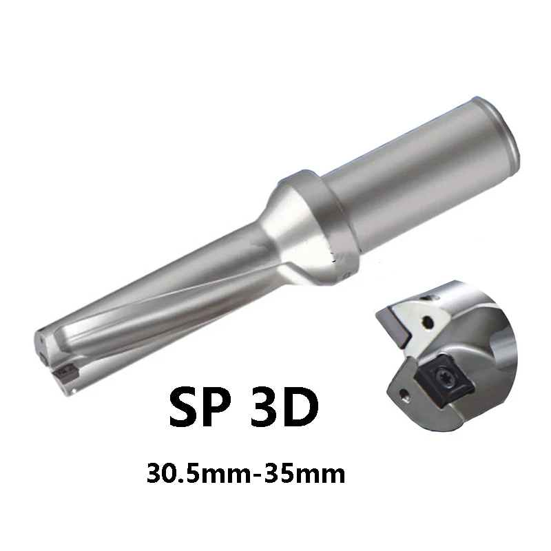 Otočných vrtáka 3D SP Typu 30.5 mm-35mm U Vŕtať Plytké Jamky CNC použiť Karbidu Vložky SPMG Sústruh C32 SP11 SP09 Vysokej Kvality