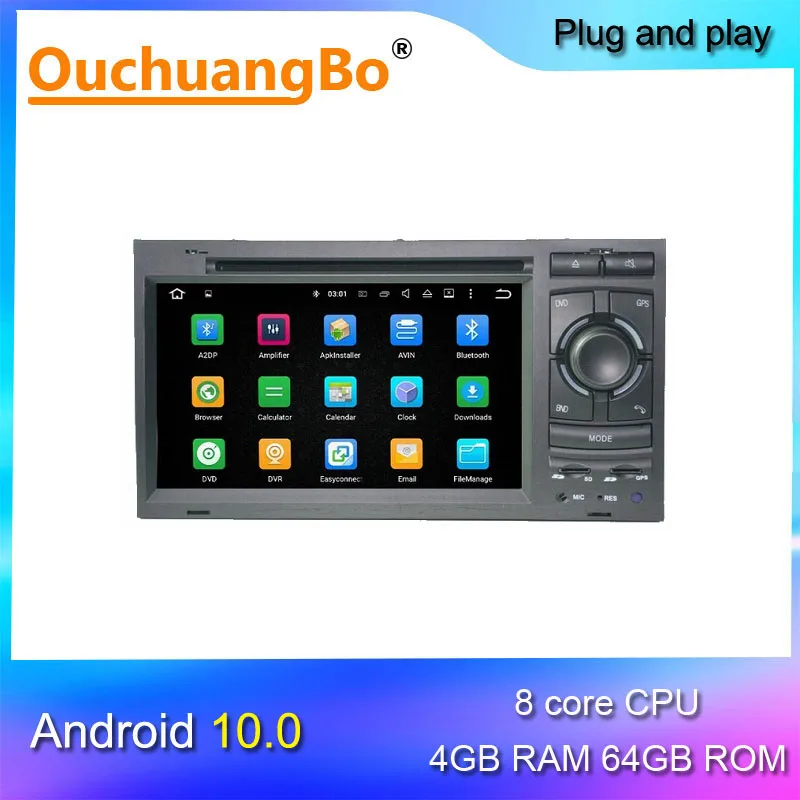 Ouchuangbo android 10 rádio, gps záznamník pre gallardo 2009 2010 2011 s 7 palcové GPS video prehrávač, 4 GB 64 GB