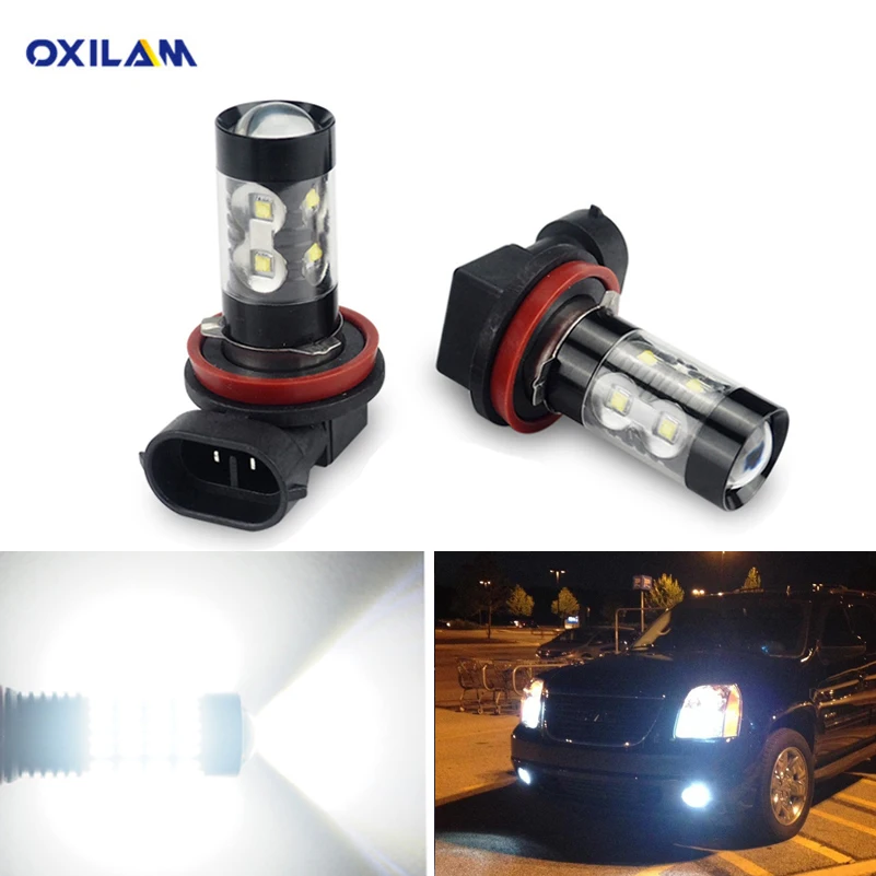 OXILAM 2X Canbus HB4 LED Hmlové Svetlo Žiarovky H11 LED Žiarovky H8 pre Mercedes Benz W203 W205 W204 W211 W212 W176 50W Biele Auto Hmlové Svietidlo