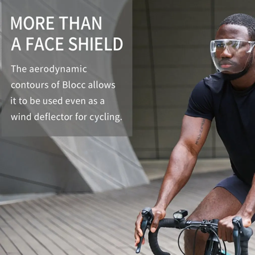 Plastové Transparentné Cyklistické Masky Anti-Splash A Anti-Kvapky Izolácie Masky Plný Štít Na Tvár Masky