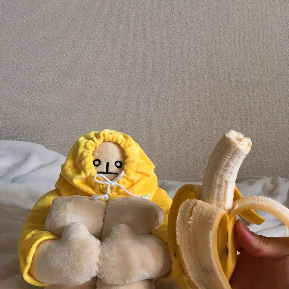 Plyšové hračky plyšové bábika cartoon osoba banán chlapec, muž žlté šaty dievča spaním príbeh priateľ Vianočný darček darček k narodeninám 1pc